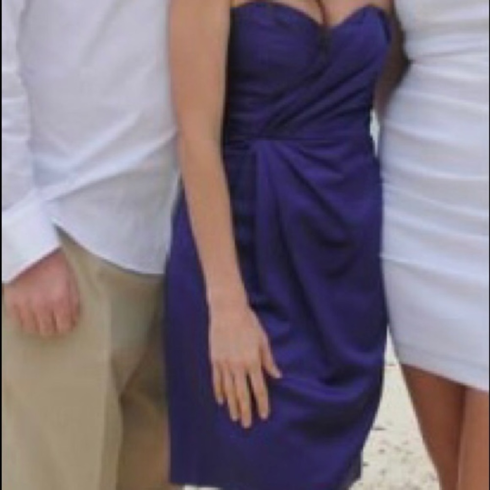 Strapless bridesmaid/ cocktail dress